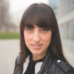 Young beautiful caucasian brown hair woman